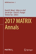 Cover: 2017 MATRIX Annals - Springer