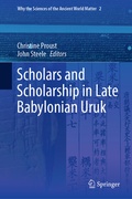 Cover: Scholars and Scholarship in Late Babylonian Uruk - Springer