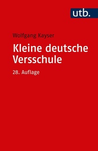 Abbildung von: Kleine deutsche Versschule - UTB