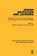 Cover: Jewish Education and Learning - Routledge