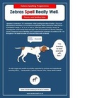 Cover: Zebras Spell Really Well: Sound to Letter 2020 - Fly Shuttle Press