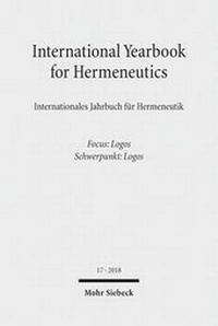 Abbildung von: International Yearbook for Hermeneutics/Internationales Jahrbuch für Hermeneutik - Mohr Siebeck