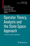 Cover: Operator Theory, Analysis and the State Space Approach - Birkh&auml;user