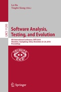 Cover: Software Analysis, Testing, and Evolution - Springer