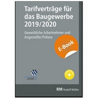 Abbildung von: Tarifverträge für das Baugewerbe 2019/2020 - E-Book (PDF) - Rudolf Müller Verlag