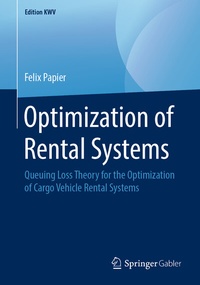 Abbildung von: Optimization of Rental Systems - Springer Gabler