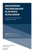Cover: Decentering the Researcher in Intimate Scholarship - Emerald Publishing Limited