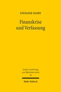 Bild: Finanzkrise und Verfassung - Mohr Siebeck