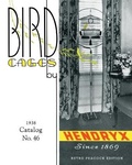 Cover: Bird Cages by Hendryx (Retro Peacock Edition, 1938) - Retro Peacock