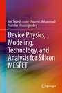 Cover: Device Physics, Modeling, Technology, and Analysis for Silicon MESFET - Springer