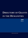 Cover: Directory of Grants in the Humanities 2009 Volume 1 - Schoolhouse Partners