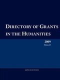 Cover: Directory of Grants in the Humanities 2009 Volume 2 - Schoolhouse Partners