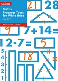 Cover: Year 3/P4 Maths Progress Tests for White Rose - Collins