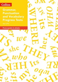 Enlarge image Cover: Year 2/P3 Grammar, Punctuation and Vocabulary Progress Tests - Collins