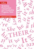 Cover: Year 4/P5 Grammar, Punctuation and Vocabulary Progress Tests - Collins