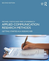 Enlarge image Cover: Applied Communication Research Methods - Routledge
