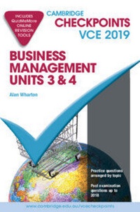 Abbildung von: Cambridge Checkpoints VCE Business Management Units 3 and 4 2019 and QuizMeMore - Cambridge University Press