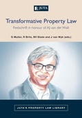 Bild: Transformative Property Law - Juta Legal and Academic Publishers