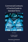 Cover: Commercial Contracts: A Practical Guide to Standard Terms - Bloomsbury Professional