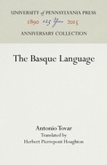 Cover: The Basque Language - University of Pennsylvania Press