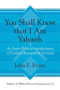 Cover: You Shall Know that I Am Yahweh - Eisenbrauns