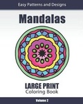 Cover: Mandalas Large Print Coloring Book - Amazing Color Art
