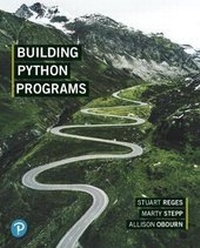 Enlarge image Cover: Building Python Programs - Pearson