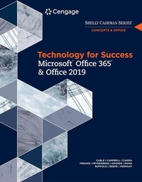 Abbildung von: Technology for Success and Shelly Cashman Series MicrosoftA (R)Office 365 & Office 2019 - Course Technology Inc