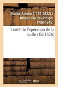 Cover: Traite de l'Operation de la Taille - Hachette Livre - Bnf