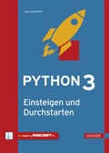 Cover: Python 3 - Einsteigen und Durchstarten - Hanser