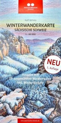 Abbildung von: Winterwanderkarte Sächsische Schweiz 1:40000 - Kartographischer Vlg Böhm