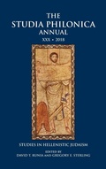 Cover: The Studia Philonica Annual XXX, 2018 - SBL Press