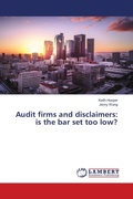 Cover: Audit firms and disclaimers: is the bar set too low? - LAP Lambert Academic Publishing