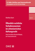 Cover: &Ouml;ffentlich-rechtliche Verhaltensnormen im schweizerischen Haftungsrecht - Dike Verlag Z&uuml;rich