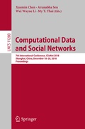 Cover: Computational Data and Social Networks - Springer