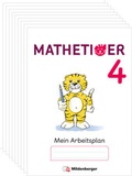 Cover: Mathetiger 4 - Arbeitsplan zur Heftausgabe (VPE 10) - Mildenberger Verlag GmbH
