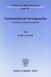 Abbildung von: Vereinsstrafen als Vertragsstrafen - fibre