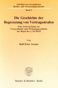 Abbildung von: Die Geschichte der Begrenzung von Vertragsstrafen - fibre