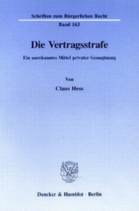 Abbildung von: Die Vertragsstrafe - fibre
