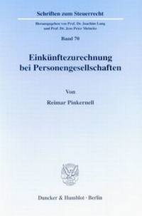 Abbildung von: Einkünftezurechnung bei Personengesellschaften. - Duncker & Humblot