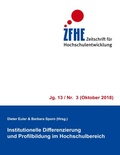 Cover: Institutionelle Differenzierung und Profilbildung im Hochschulbereich - BoD - Books on Demand