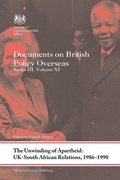 Cover: The Unwinding of Apartheid: UK-South African Relations, 1986-1990 - Routledge