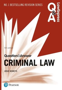 Enlarge image Cover: Law Express Question and Answer: Criminal Law - Pearson Education Limited