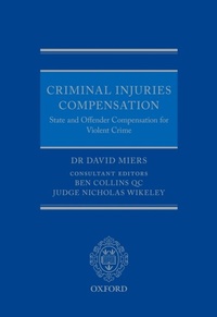 Enlarge image Cover: Criminal Injuries Compensation - OUP eBook