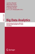 Cover: Big Data Analytics - Springer