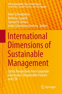 Enlarge image Cover: International Dimensions of Sustainable Management - Springer