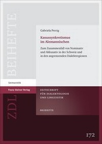 Abbildung von: Kasussynkretismus im Alemannischen - Franz Steiner Verlag