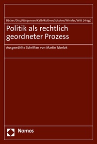 Abbildung von: Politik als rechtlich geordneter Prozess - Nomos
