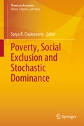Cover: Poverty, Social Exclusion and Stochastic Dominance - Springer