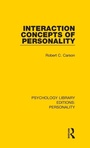 Cover: Interaction Concepts of Personality - Routledge